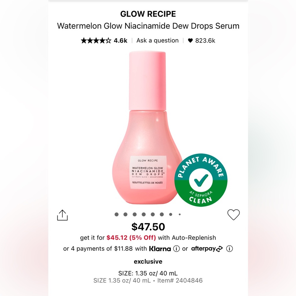 BN Glow Recipe Watermelon Nicinamide Drops